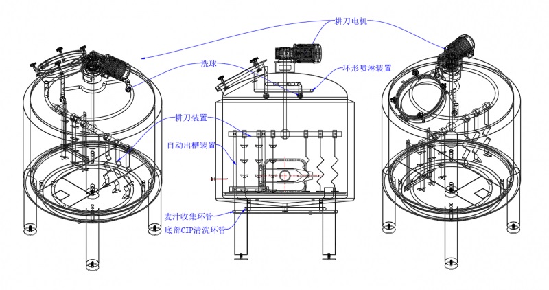 山東豪魯糖化設備內部結構